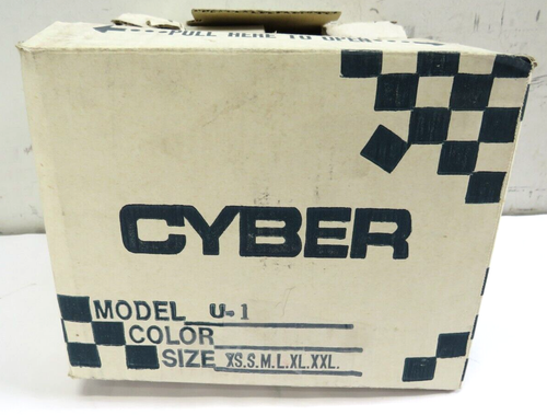 CYBER U-1 Half motorcycle Helmet White Size: L w/ Visor Double D Chin Strap - Picture 14 of 14
