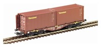 Pt Trains 100202 Carro Rungenwagen Ns Container-Chassis Sgmmnss Touax E Zwei 20