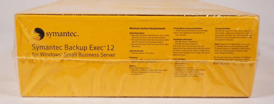 Symantec Backup Exec Version 12 für Window Small Business Server sealed OVP - Bild 4 von 4