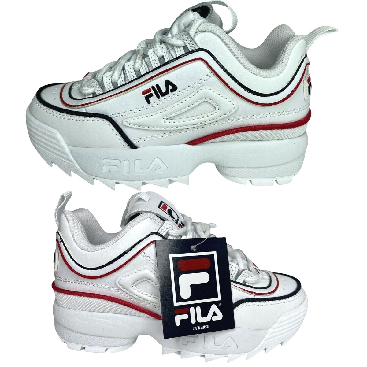Fila Sneakers Childrens Fila Trainers Size 12 Fila DisruptorII