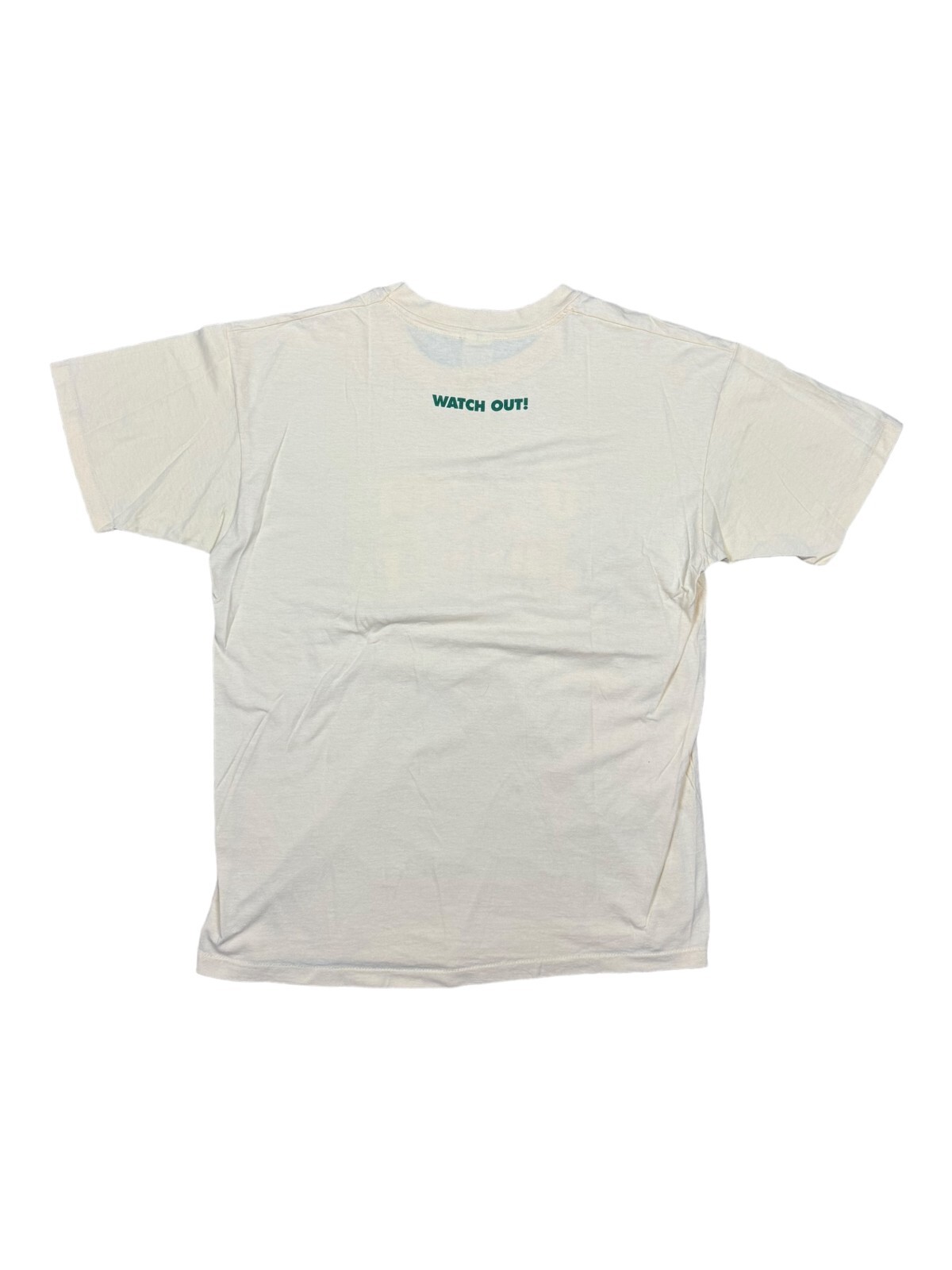 90’s Vintage George Of The Jungle "Watch Out" Disney Movie Tee Shirt XLarge Tan image 2