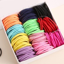 250 Mini Colorful Hair Elastics Rubber Bands Braids Braiding Plaits Small Bands  