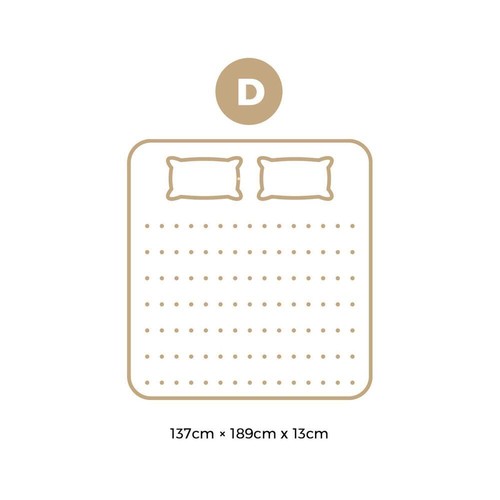 Bedra Double King Single Mattress Tight Top Bonnell Spring Foam 13cm Medium Firm - Picture 25 of 31