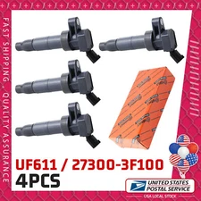 4PCS Ignition Coil For Hyundai Genesis Santa Fe Sonata/ Kia Optima UF611 C1667