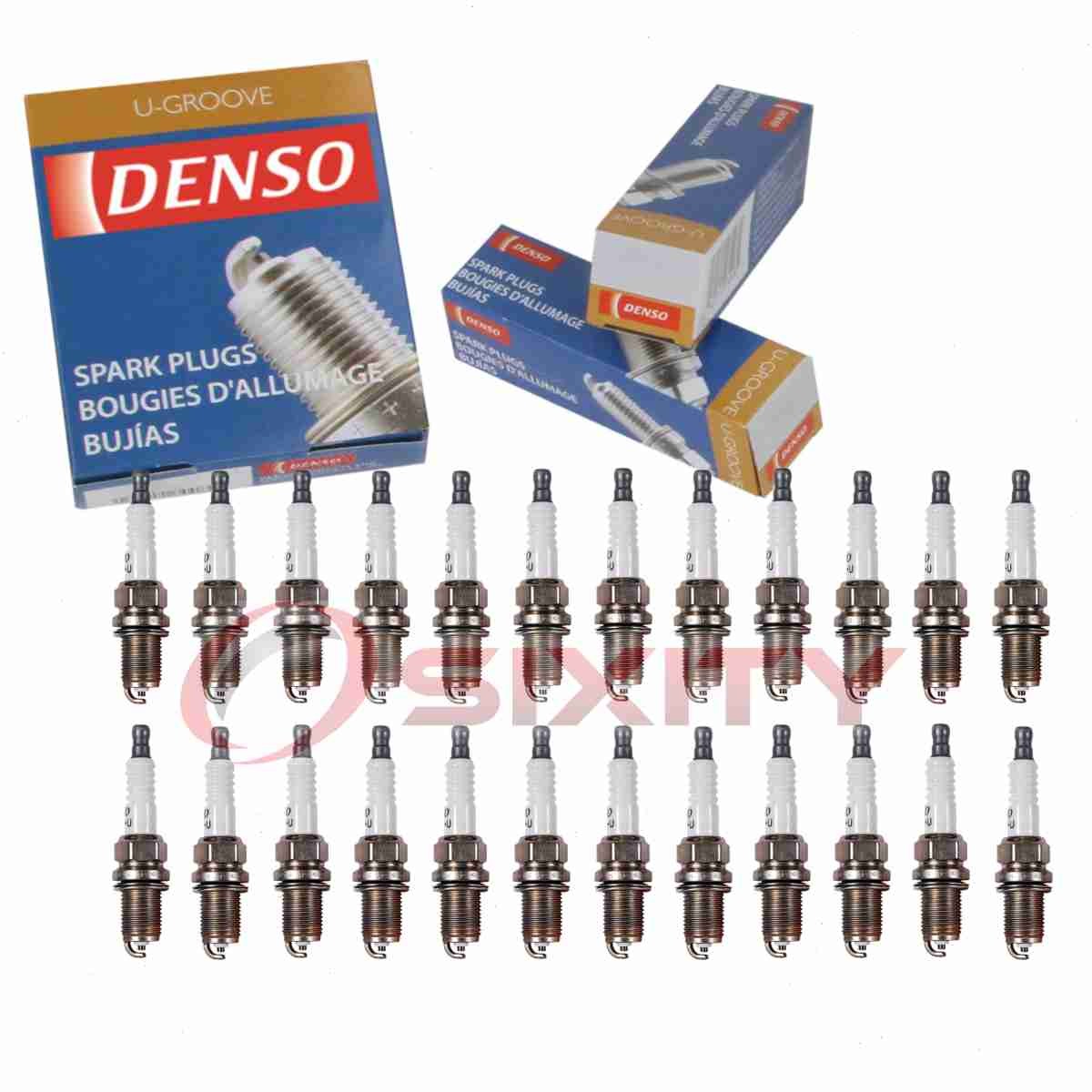 24 pc Denso Standard U-Groove Spark Plugs for 2015-2016 Mercedes-Benz SL65 td