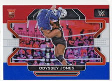 ODYSSEY JONES 2022 Panini Prizm WWE Red White & Blue Prizm Wrestling RC #48