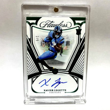 XAVIER LEGETTE 2024 FLAWLESS ROOKIE EMERALD GEM AUTOGRAPH RC AUTO #/5