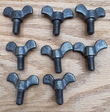 Thumb Screw, 3/8-16x3/4  Wing, Plain Iron