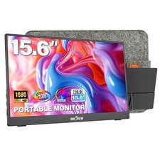 Innoview Portable Monitor 15.6 1080P For Laptop Protective Sleeve Built-In 90