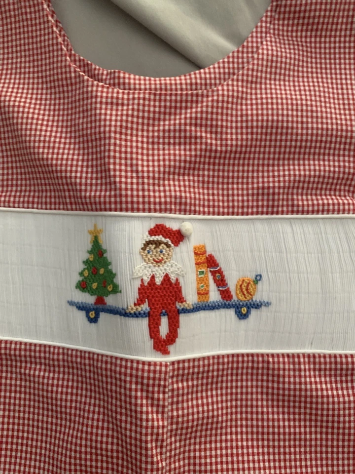 De colección. Nuevo con etiqueta Smocked Elf on the Shelf Jon Jon/Longall/Mameluco 2T Anavini 2012 Foto 2 de 4