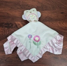Circo Pink Owl White Lovey Security Blanket with Embroidered Flowers 2012