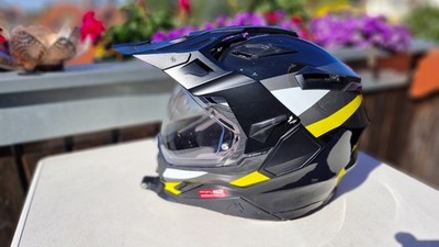 Helm Touratech Aventuro Rambler XXXL neues Innenfutter schwarz/gelb