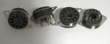 SET OF 4 NEW UNUSED 11 PIN TUBE / RELAY SOCKETS SAME AS AMPHENOL 77MIP11 SOCKET