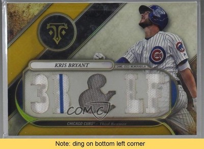 2017 Topps Triple Threads Relics Gold /9 Kris Bryant #TTR-KB1 READ i0i