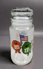 vintage mars candies 1983 m&ms commemorative 1980 olympics candy jar.