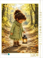 Calvendo Puzzle The Golden Forest Trail | 1000 Pieces, Finished Size 25.2 × 18.9