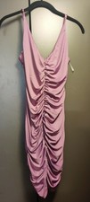 Fashion Nova Mauve Rushed Dress