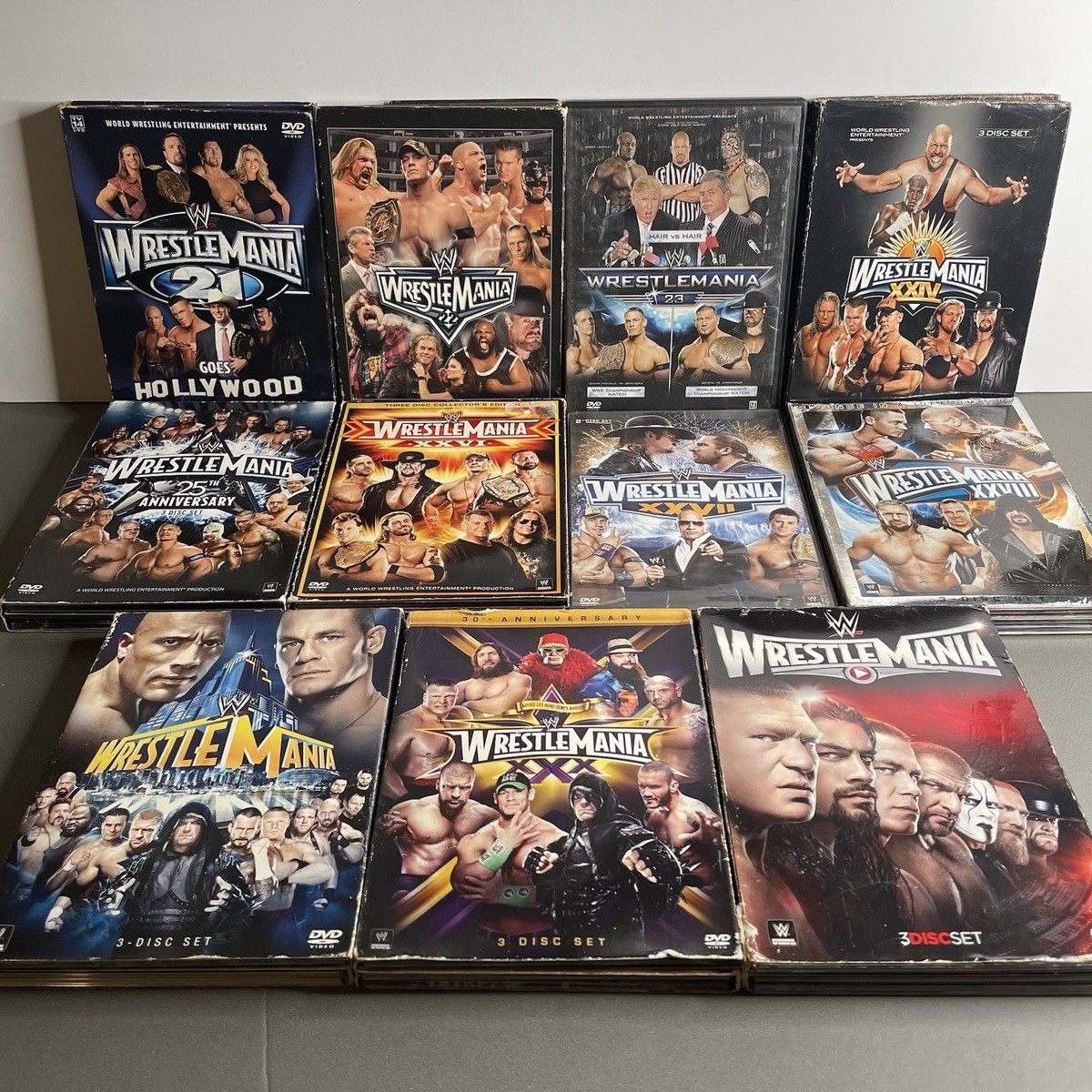 Wrestlemania DVD Collection 1 - 36 WWF/WWE Wrestling WM 1986