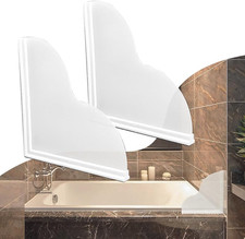 Shower Splash Guard Kit, Large Splash Guards for Bathtub Waterproof Self-Adhesiv