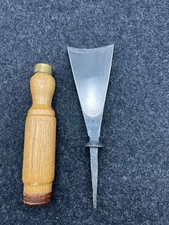 LARGE Carl Heidtmann Fishtail Gouge - 2"  - 50mm - "7"  Wood Carving Germany