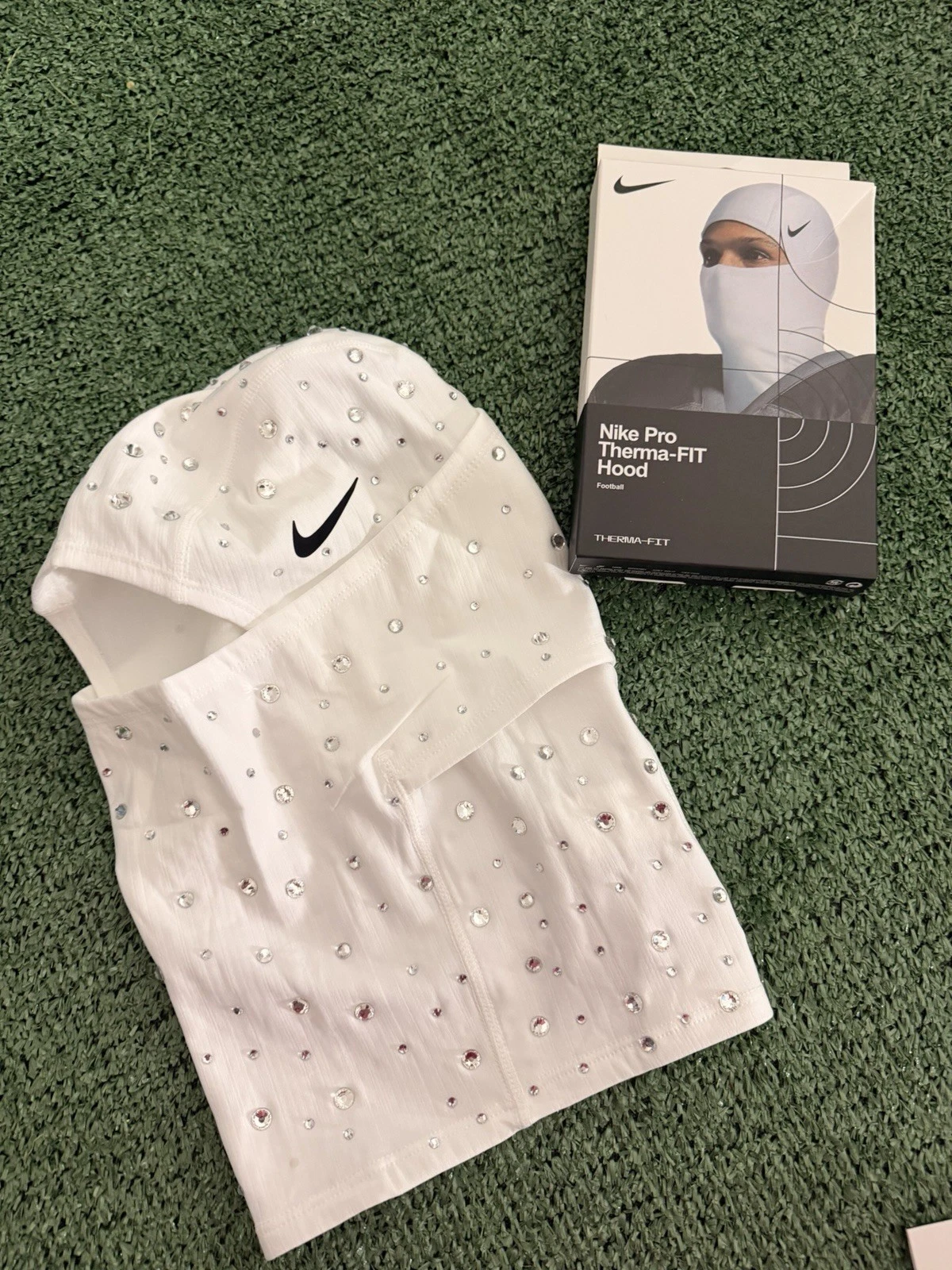 nike pro therma fit ski mask Custom Rhinestone