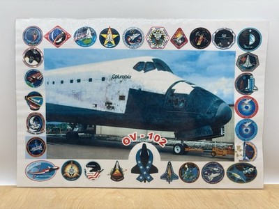 NASA Space Shuttle Columbia OV-102 Print 16-1/2 x11  Laminated