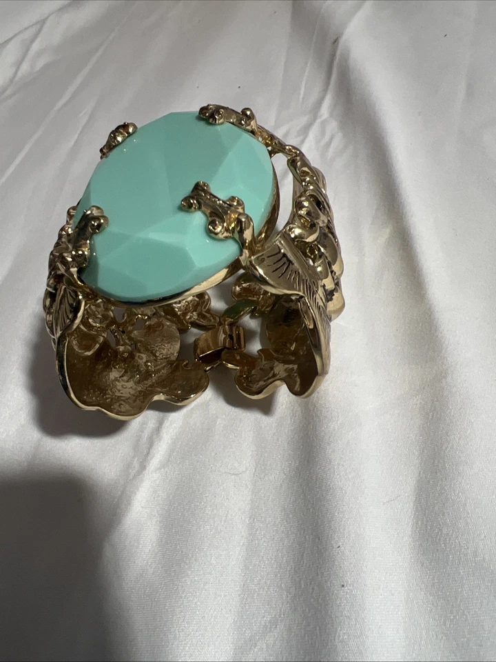 Pulsera H&m Anna Dello Russo Con Piedra Azul IMPRESIONANTE Foto 2 de 4