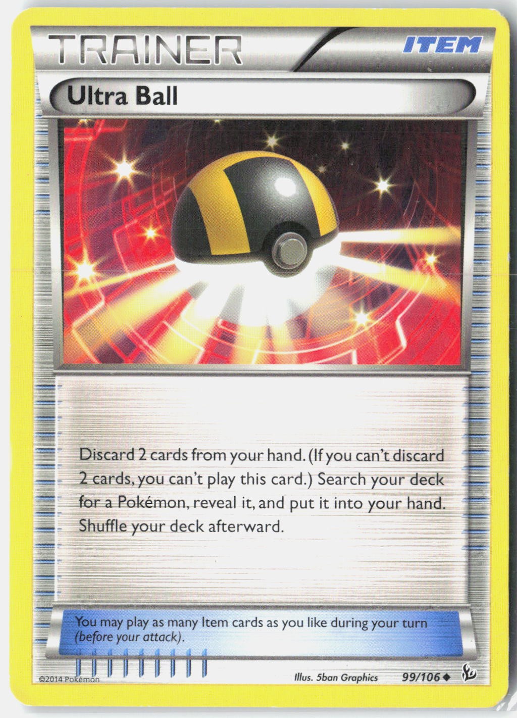 Ultra Ball XY - Flashfire 99/106 Pokemon Card