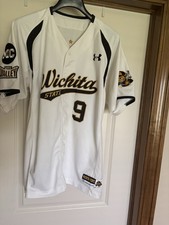 Wichita State Shockers Game Team Issued Baseball Jersey Under Armour sz 46