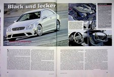 Sport Auto 06/2007 Mercedes CLK 63 AMG Coupe W209 Black Series mit 507PS im Fahr