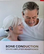 BoneHearing Wireless Bone Conduction Sound Amplifier Headphones NO CHARGER C3