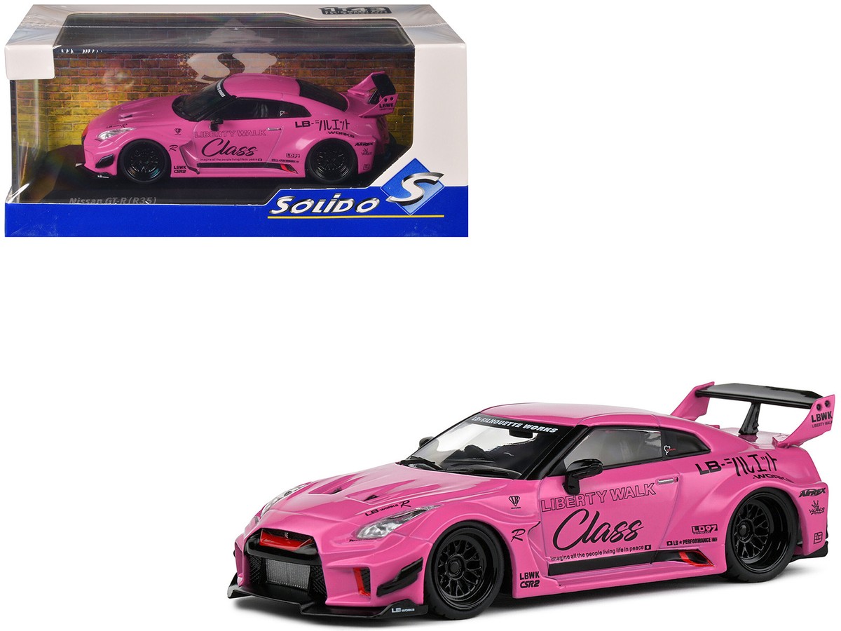 LBWK R35 ピンクメタリック　1/43 2019 Nissan GT-R R35 LBWK Silhouette, Pink 1:43 Diecast