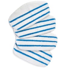 PurSteam - Dampfmopp Pad - 4 St&uuml;ck Pack wei&szlig;, t&uuml;rkis