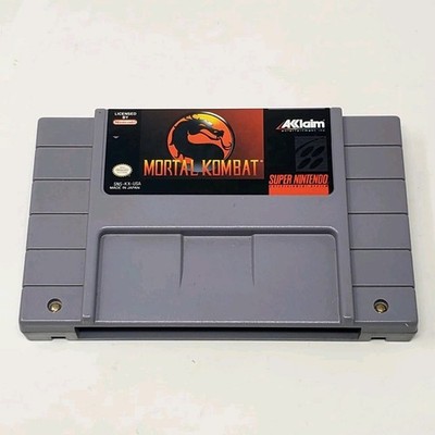 Mortal Kombat (Super Nintendo SNES) Authentic & TESTED