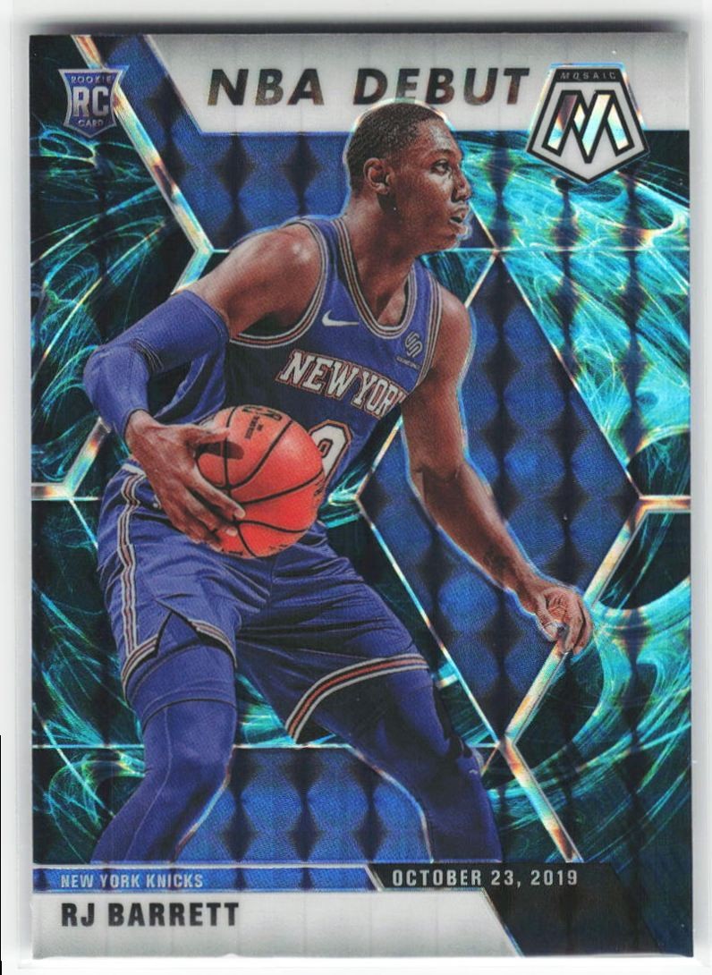 2019-20 Panini Mosaic NBA Debut Genesis SSP RJ Barrett RC #270 New York Knicks