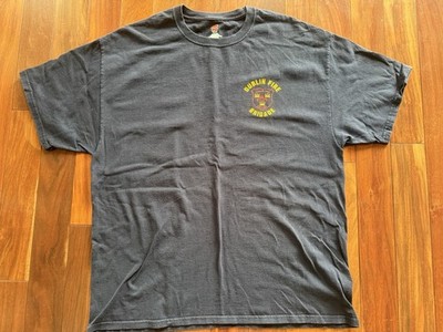 Dublin Fire Brigade Service Shirt XL Blue T Shirt