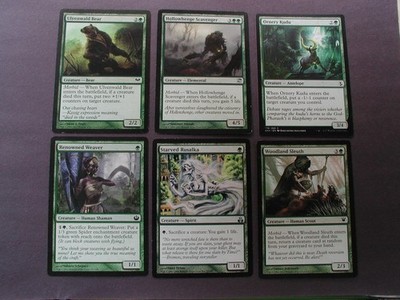 MTG Magic Cards lot of 6 - MORBID GROWTH CORE - sacrifice, trigger,  lifegain