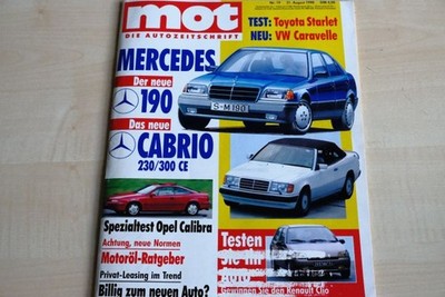 3) MOT 19/1990 - Opel Calibra 2.0i mit 115PS im - Toyota Starlet 1.3 XLi mit 75P