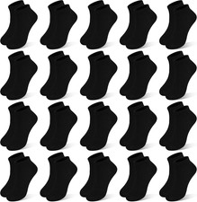 Kids Socks, 20 Pairs Ankle Low Cut Short Athletic Socks for Boys Girls Toddler 1