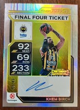25-26 Panini Contenders Euroleague Final Four Ticket Autograph Khem Birch 49/49