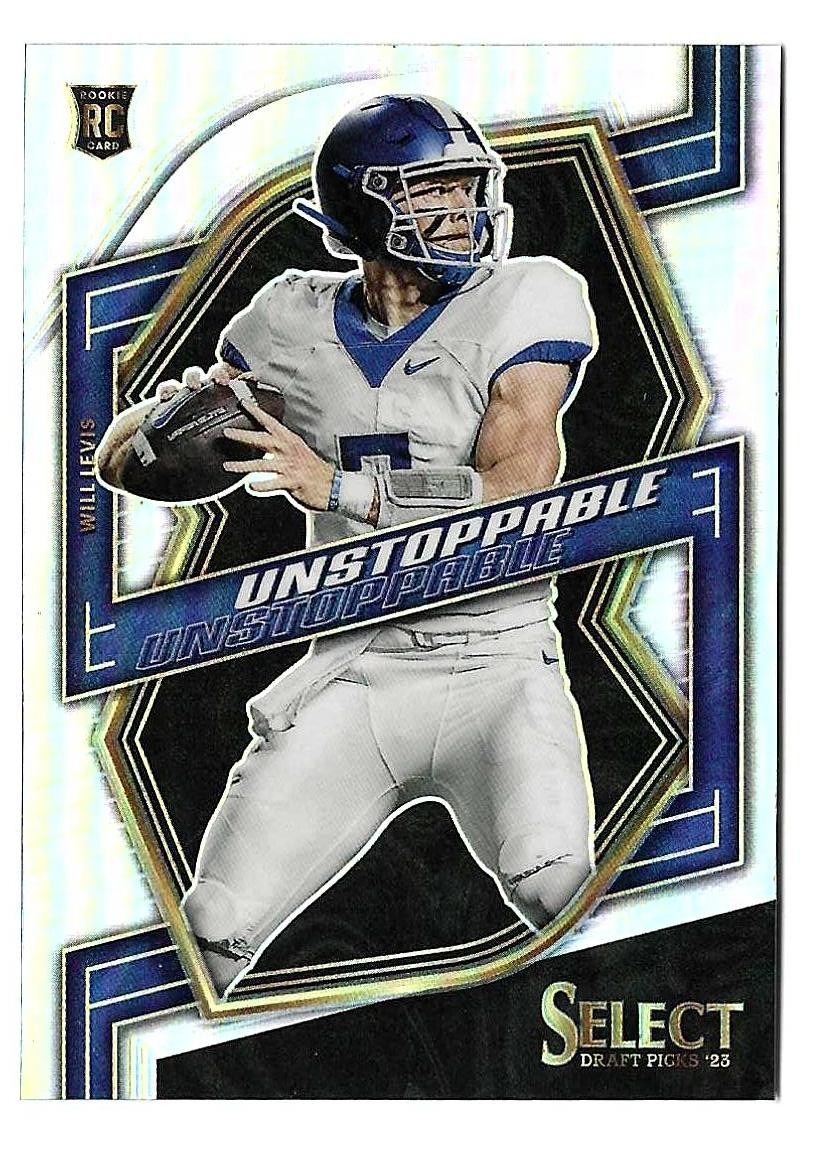 2023 Will Levis Panini Select Draft Picks Unstoppable Silver Rookie