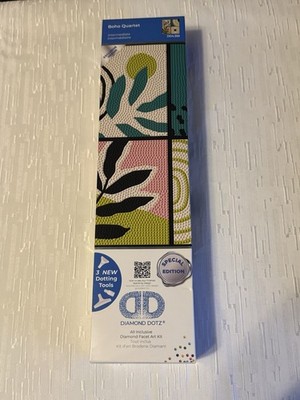 DIAMOND DOTZ Diamond Facet Art Kit Special Ed. BOHO QUARTET All Inclusive NEW