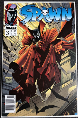 Spawn #3 Classic Todd McFarlane Cover Rare Newsstand Edition 1992 NM