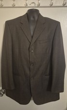 Bert Pulitzer 55 Polyester/45 Wool Men's Brown Blazer - Size 42 Regular