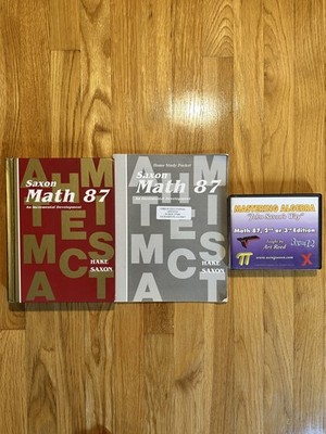 Saxon Math 87 LOT - VERY GOOD - READ DESCRIPTION - FREE GIFT