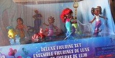 Little Mermaid Ariel Latest Movie Deluxe Figurine Play Set 9-Pieces- Disney
