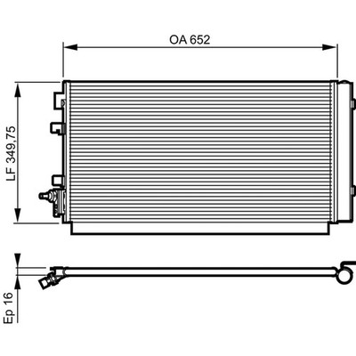 Kondensator Klimaanlage VALEO 814187 für Renault Megane III Grandtour