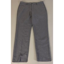 Chaps Dress Pants Men's 32x30 Gray Straight Leg Career Business Casual EUC