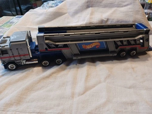 Vintage 1986 Hot Wheels Mattel Carry CaseCargo Carrier Semi Truck Car Hauler