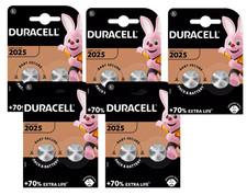 10x Duracell CR2025 3V Lithium Coin Cell Battery 2025 DL BR2025 Longest Expiry